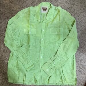 MICHAEL Michael Kors Button Down Linen Blend Shirt